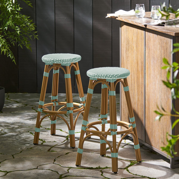 Bay Isle Home Piersten 29.5'' Patio Bar Stool Wayfair Canada
